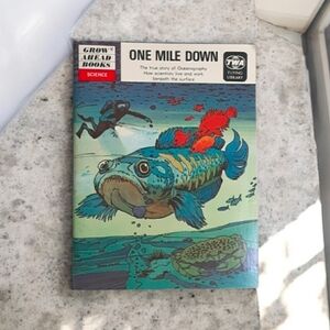 Vintage 1972 TWA Flying Library "One Mile Down" Grow Ahead Book